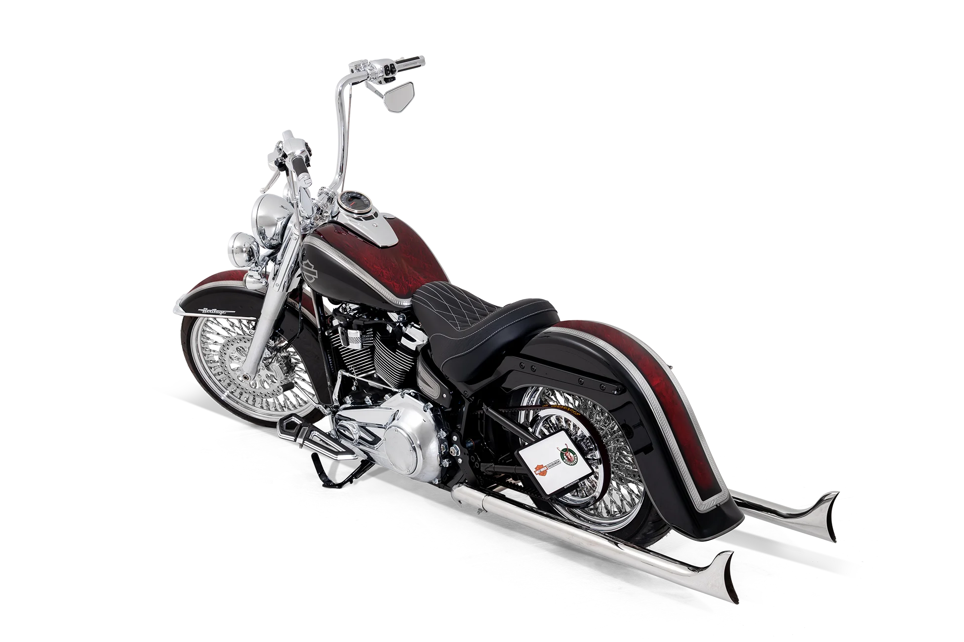 Bündnerbike CRIMSON CALAVERA Custom Harley-Davidson Heritage